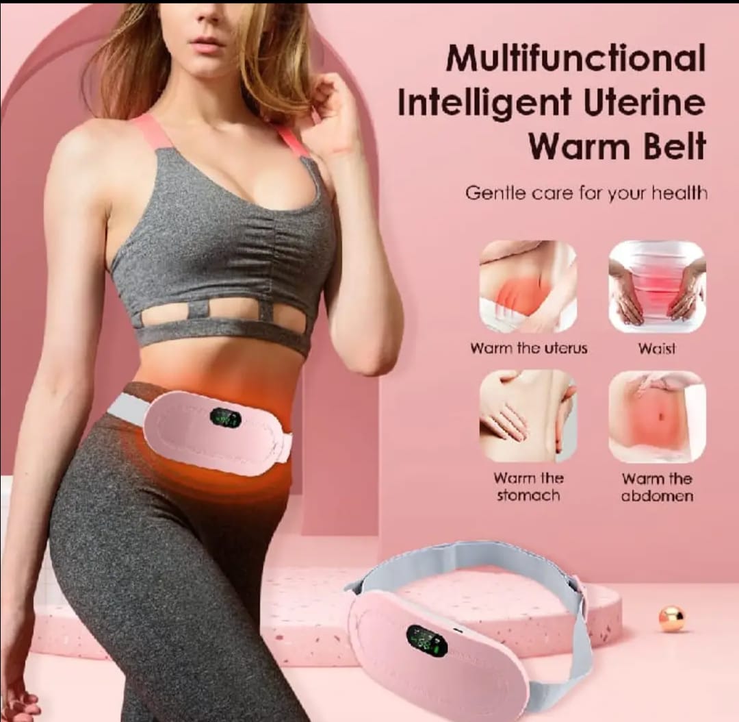 Menstrual Heating Pad Massager | Period Pain Relief Device | Portable Cordless Period Pain Relief | Backpain & Stomach Pain Relief Massager | Period Pain Relief Belt | Menstrual Heating Pad for Girls Cramps