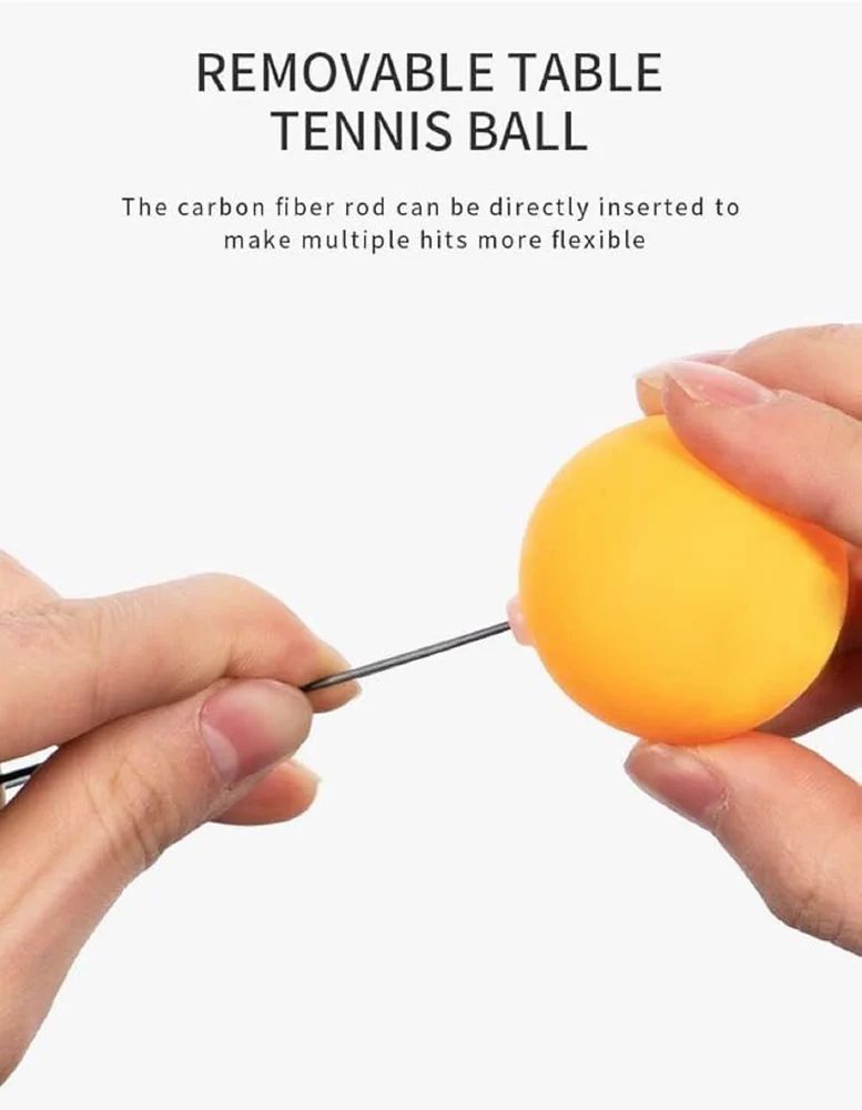 Toy Imagine Deluxe Ping Pong Training Set Improve Your Table Tennis Skills at Home with Two Professional Grade peddles, 4 Ball, 1 Flexible Rod & Ping Pong Training Metal Base