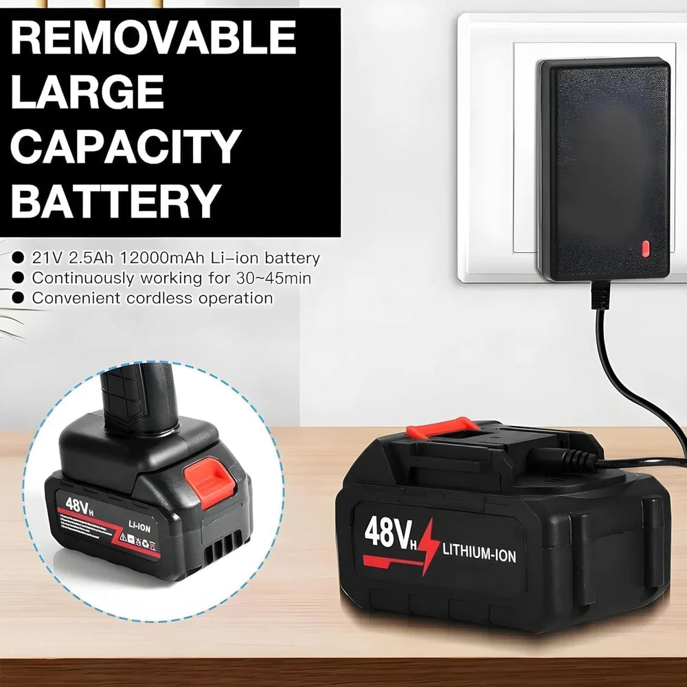 Cordless Portable Wireless Pressure Washer Gun 48V 12000mah High Pressure Water Gun for Car Wash Bike Washing Cleaning| Adjustable Nozzle and 5M Hose Pipe